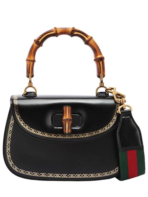 black gucci bamboo bag|Gucci bamboo bags for sale.